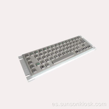 Teclado de metal resistente con bola de seguimiento